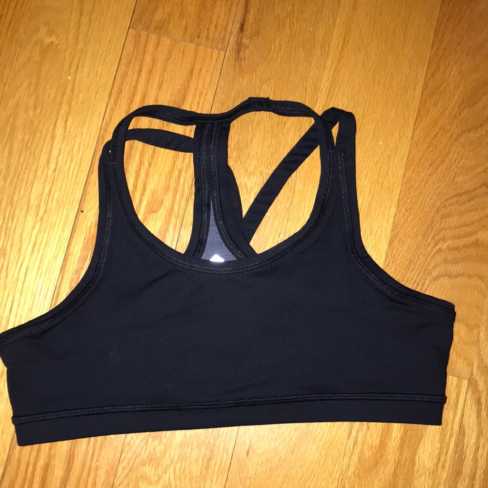 Black ivivva sports bra size 14 - reversible
